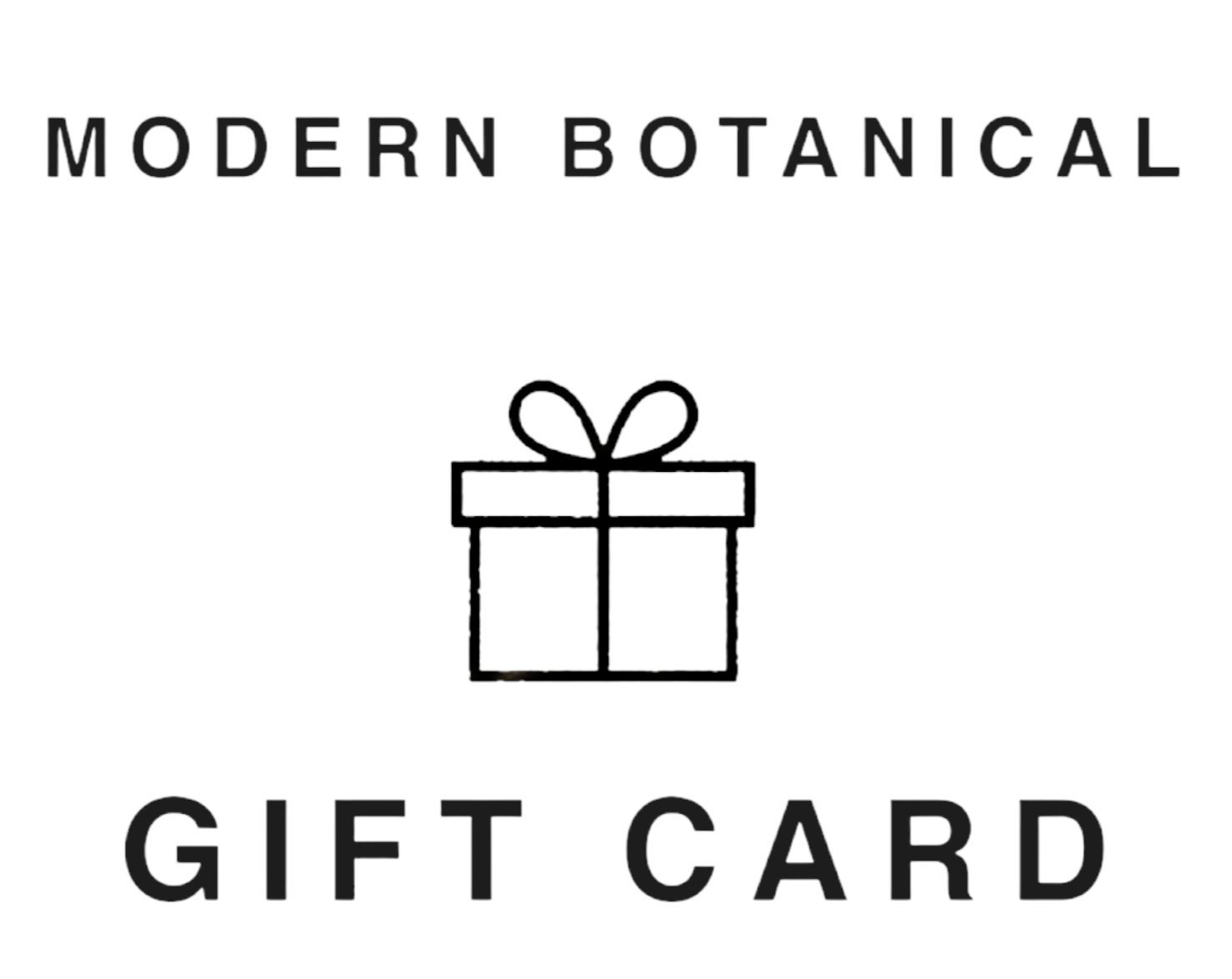 Electronic Modern Botanical Electronic Gift Card
